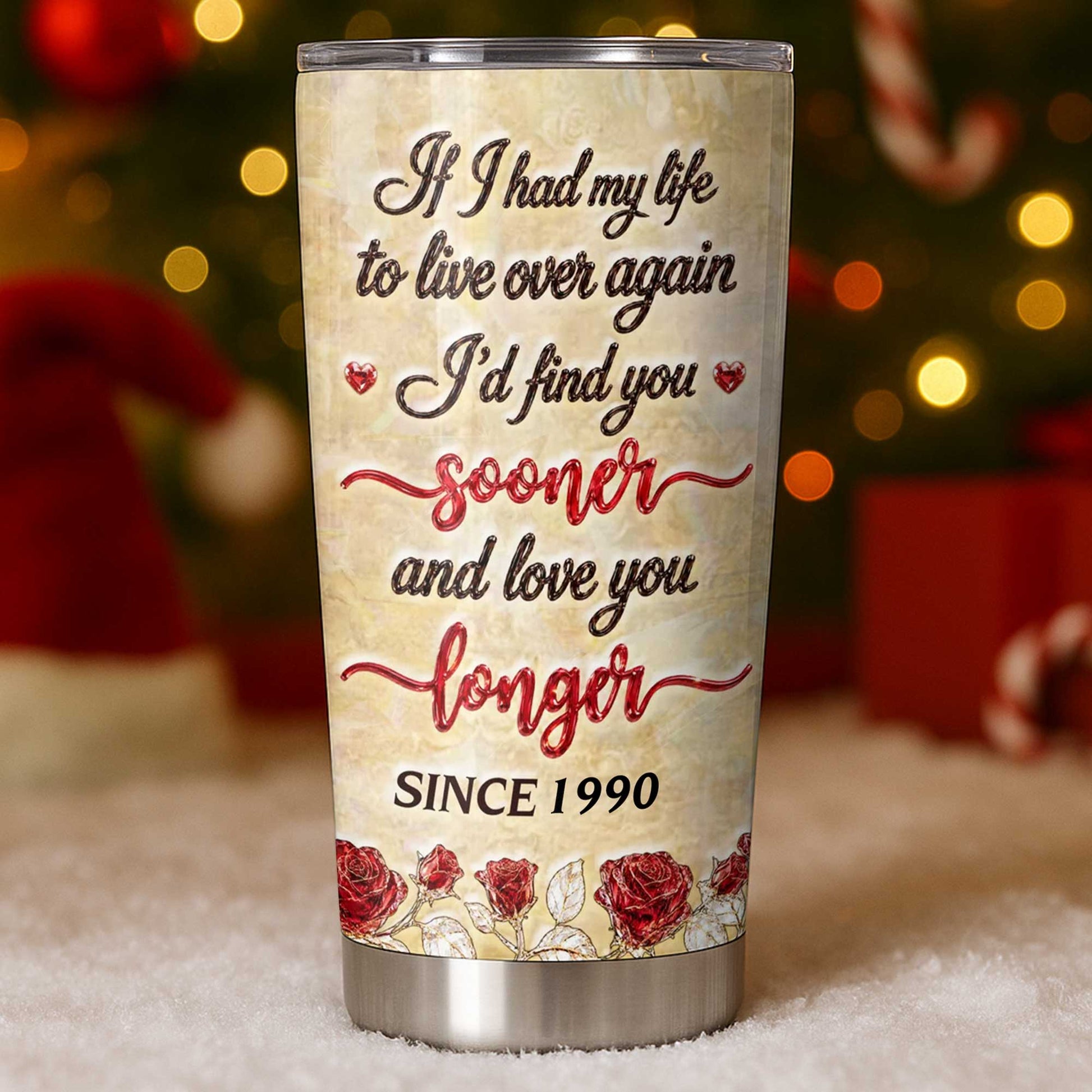 Personalized Couple Tumbler personalization view for Wife