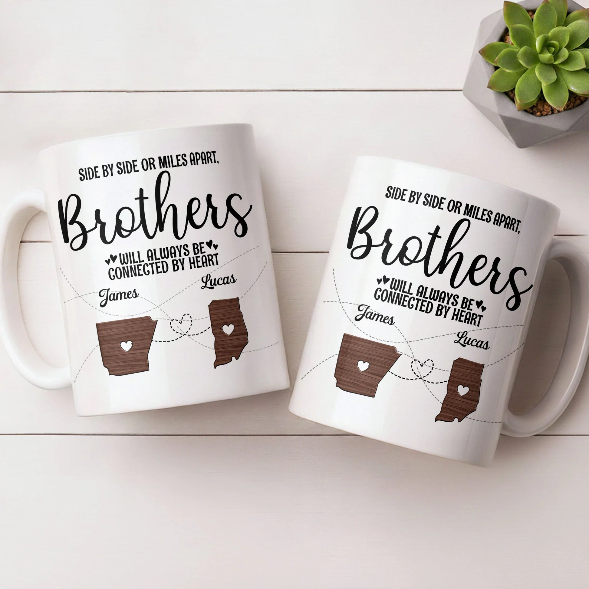Personalized Brother State Mug for Brother with personalized design details for meaningful gifting image 7