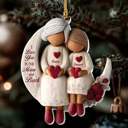Personalized Grandma Ornament for Grandma with personalized design details for meaningful gifting image 7