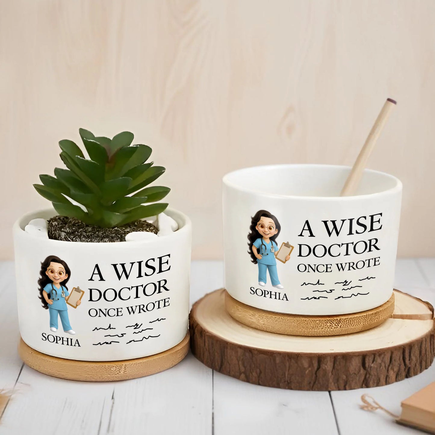 Ceramic Ornament gift-ready design for Nurse