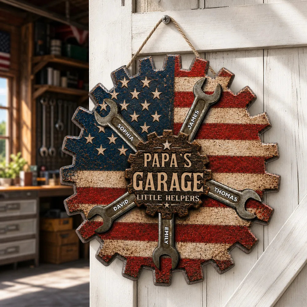Personalized Garage Sign For Dad for Dad with personalized design details for meaningful gifting