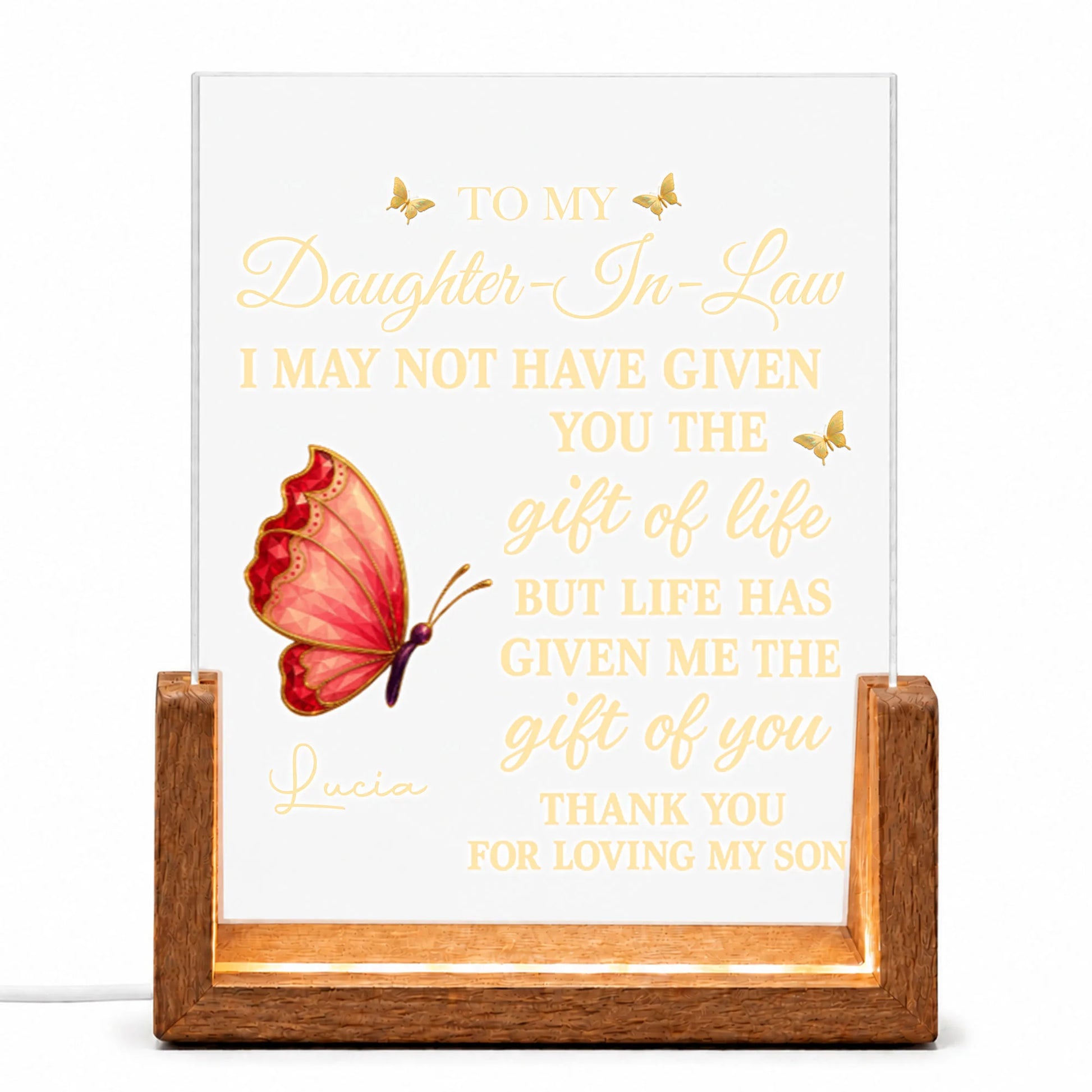 Custom Daughter In Law Night Light for Daughter-in-Law / Son-in-Law image 9