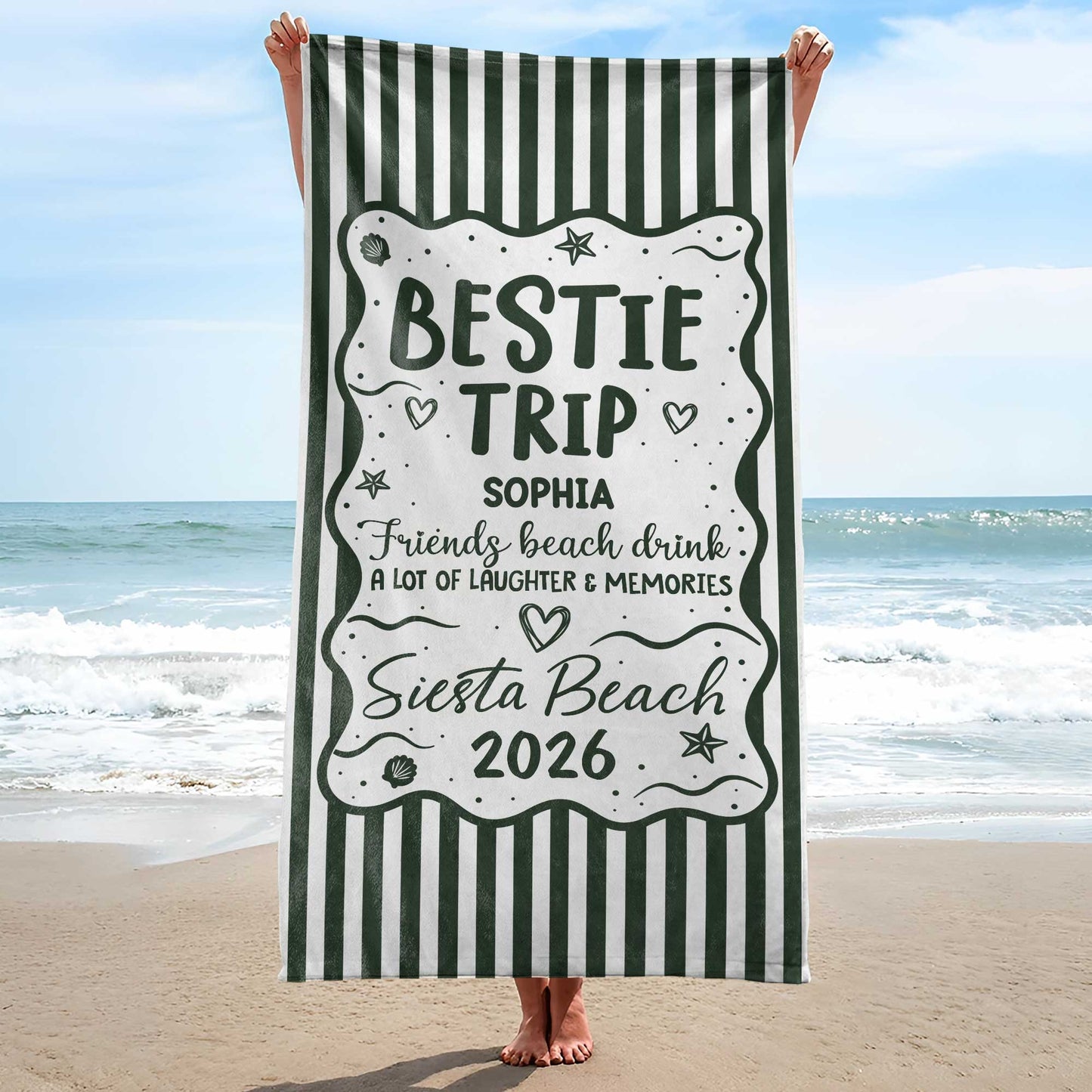 Towel gift-ready design for Best Friends