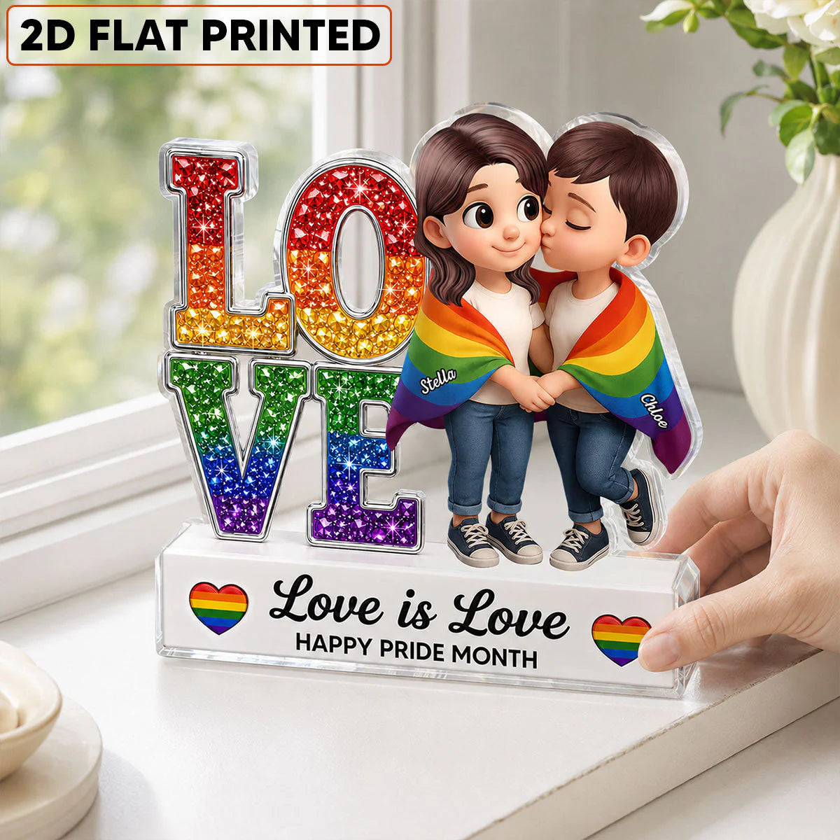 Custom Pride Month Couple Gift personalization view for Couples