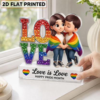 Custom Pride Month Couple Gift personalization view for Couples