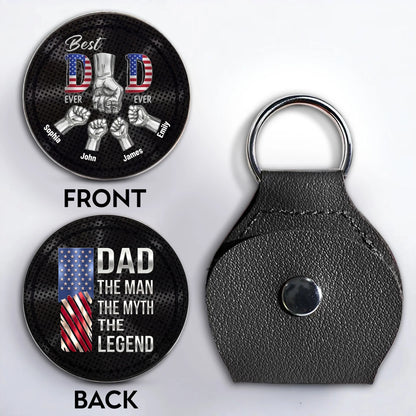 Custom Dad Fist Bump Pocket Hug personalization view for Dad
