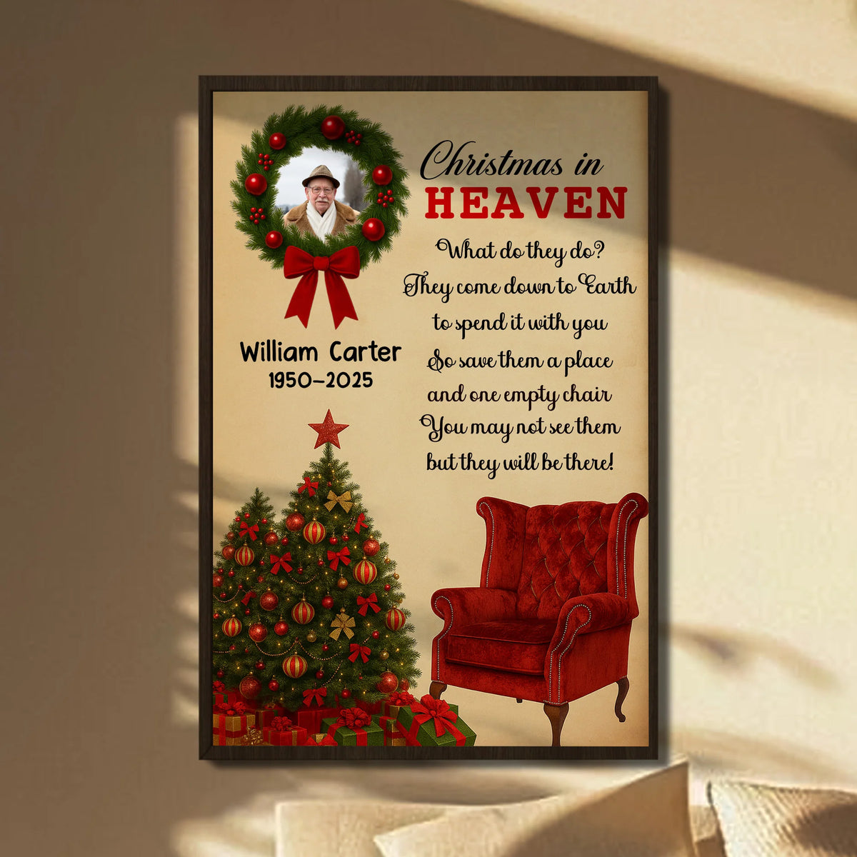 Christmas In Heaven, Save A Place And Empty Chair