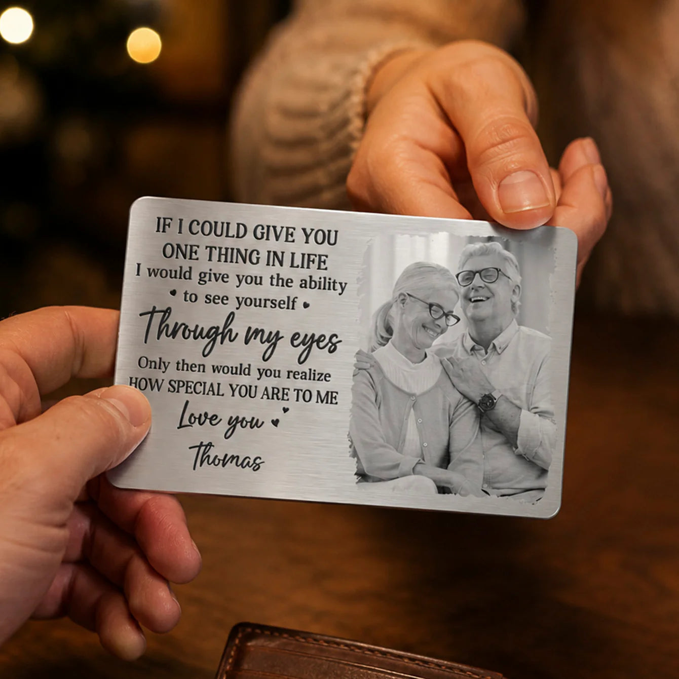 Wallet Card gift-ready design for Husband