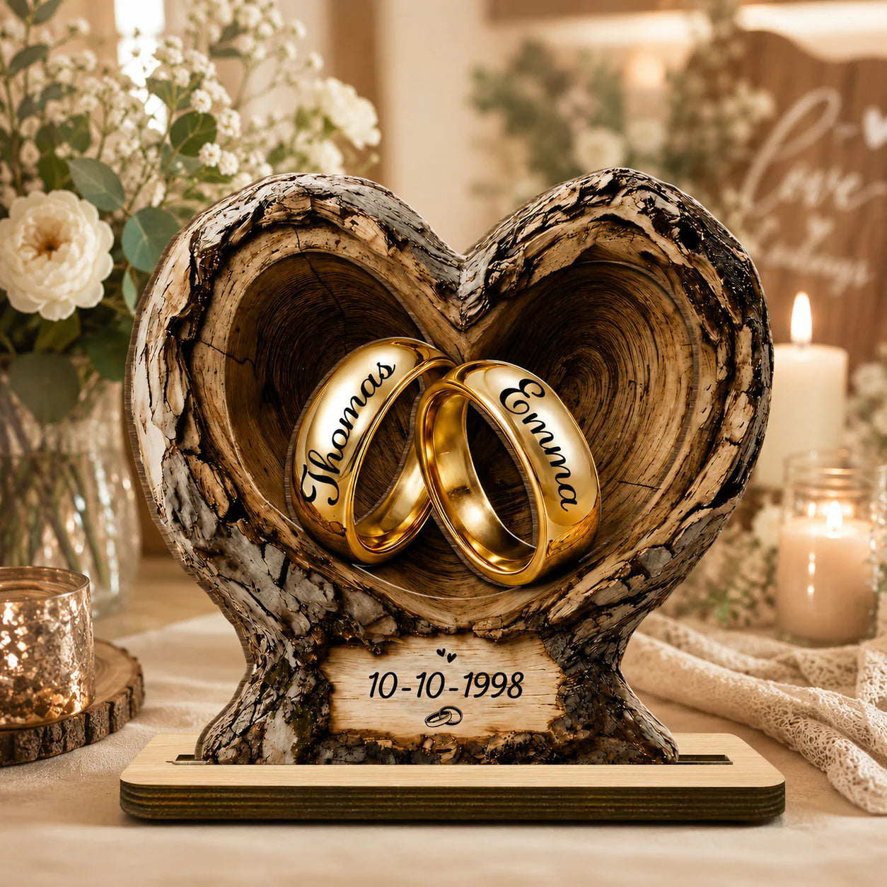 Custom Couple Anniversary Gift for Couples with personalized design details for meaningful gifting