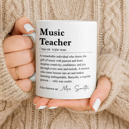 Personalized Music Teacher Gift for Teacher with personalized design details for meaningful gifting image 9