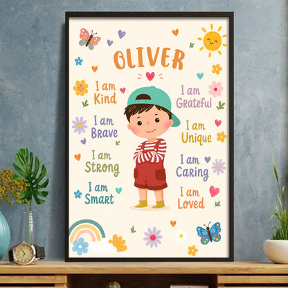 Positive Affirmations For Kids personalization view for Son/Grandson