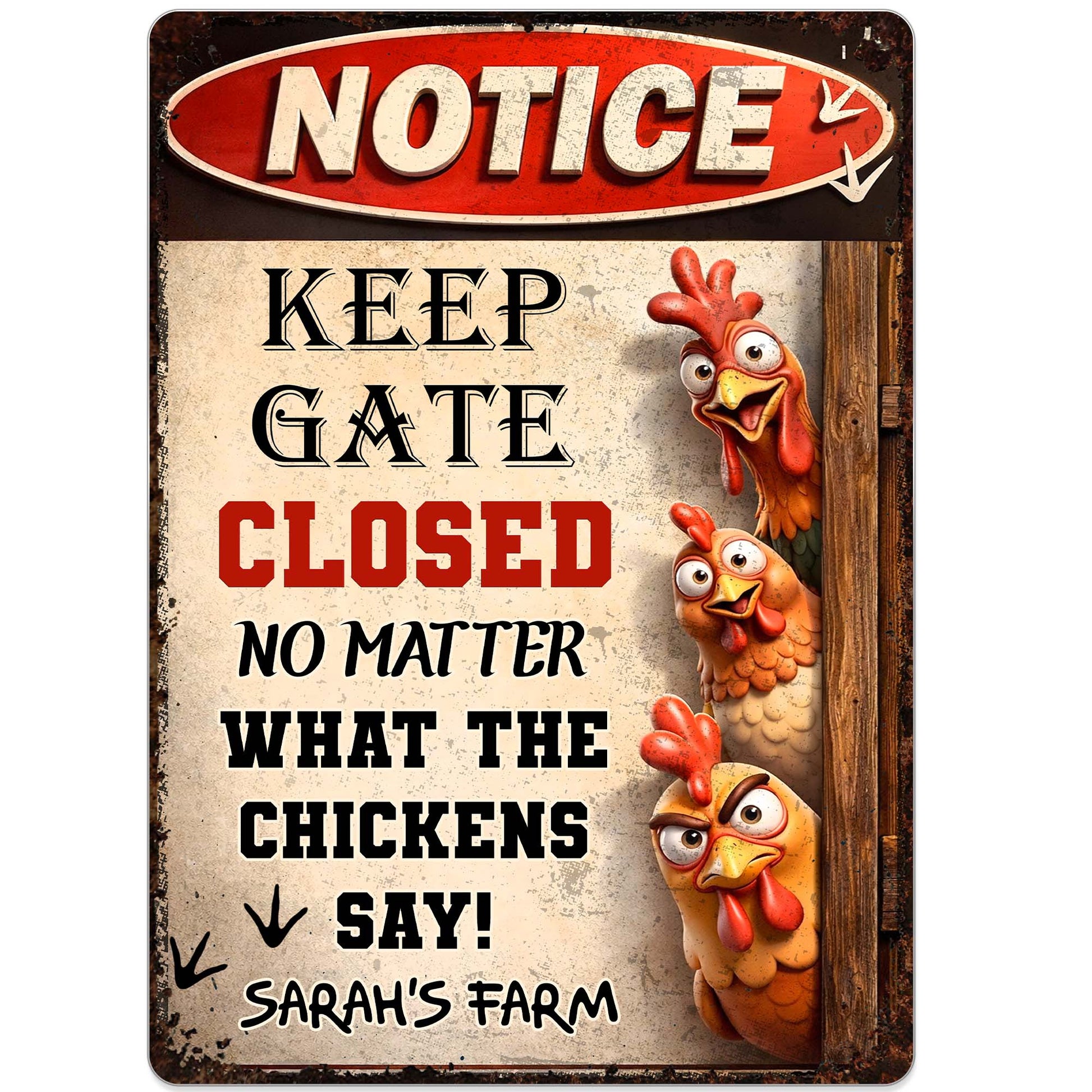 Custom Chicken Coop Sign for Family with personalized design details for meaningful gifting image 10