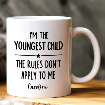 I Make The Rules - Personalized Sibling Coffee Mug