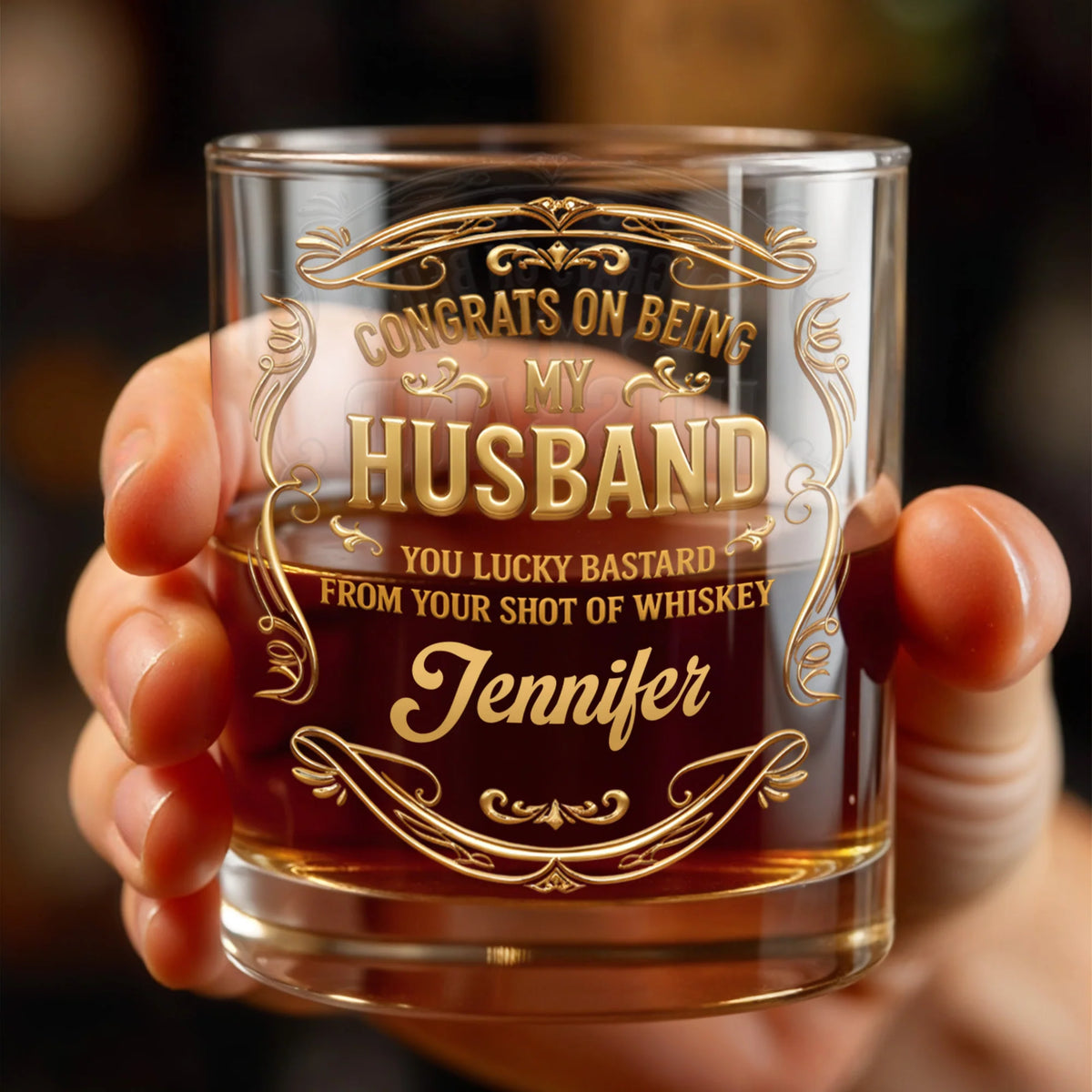 Congrats On Being My Husband, Ornamental Design