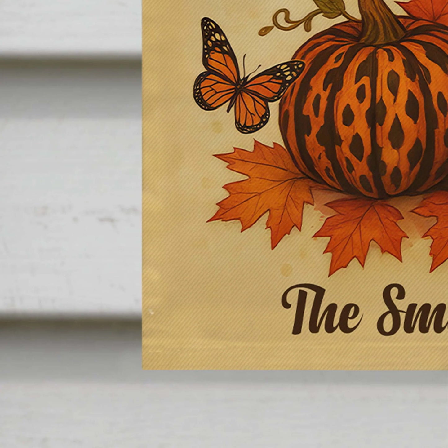 Fall For Jesus, He Never Leaves, Cross and Autumn Theme