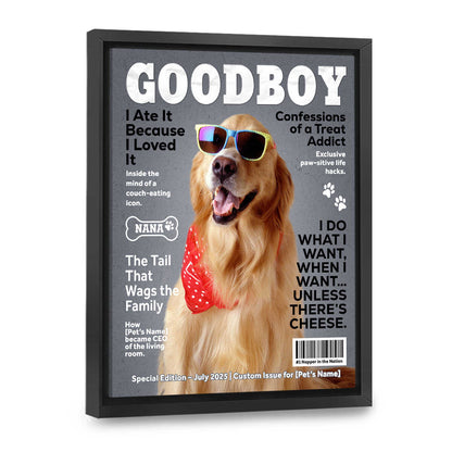 Custom Pet Photo Canvas / Poster - Personalized Wall Art for Pet Lovers