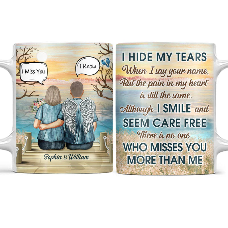 Custom Memorial Mug for Husband with personalized design details for meaningful gifting