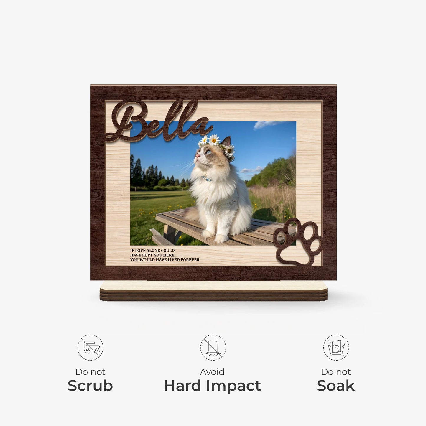 Plaque gift-ready design for Cat Lovers