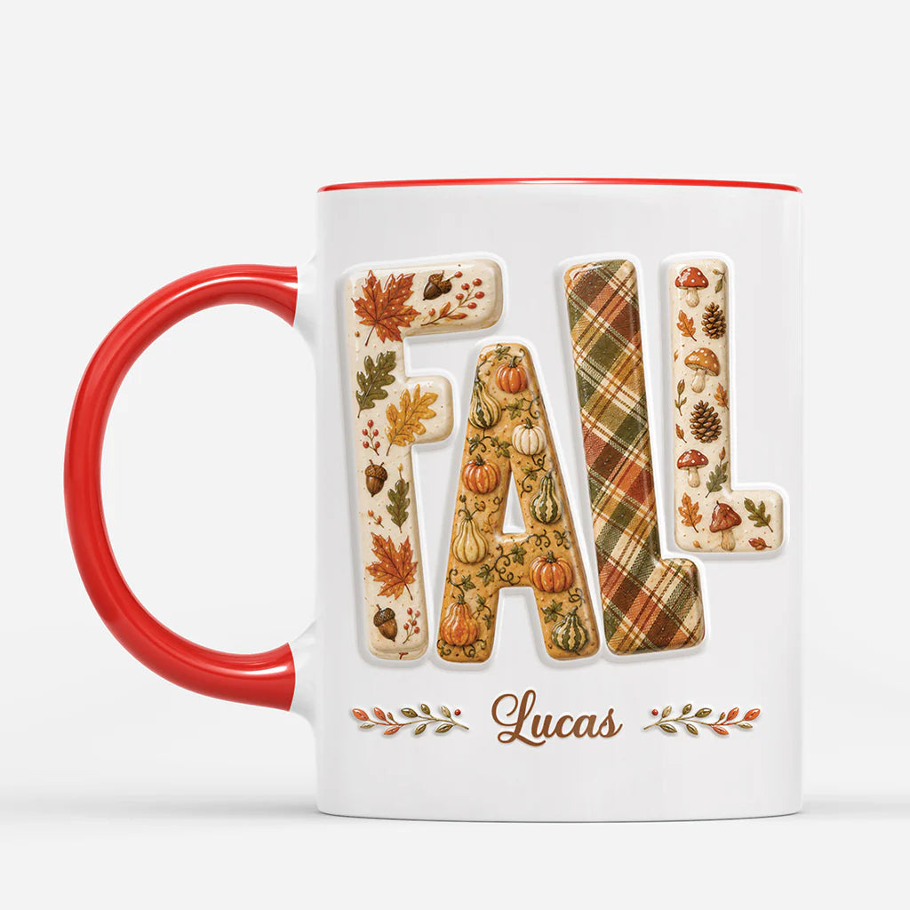 Personalized Fall Mug personalization view for Family