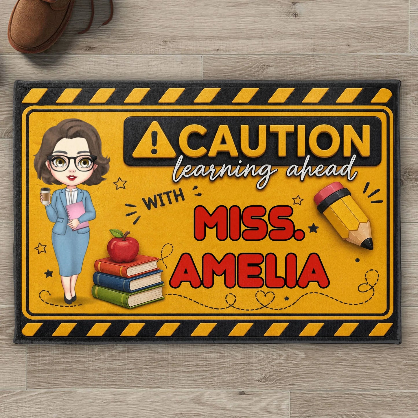 Personalized Teacher Doormat personalization view for Teacher