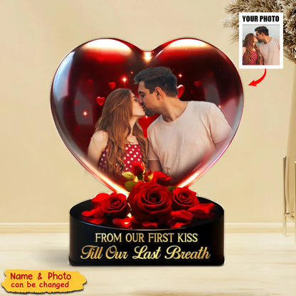 Personalized Couple Photo Plaque for Couples with personalized design details for meaningful gifting
