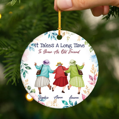 No One Will Ever Be As Entertained By Us As Us - Personalized Ceramic Ornament for Best Friends