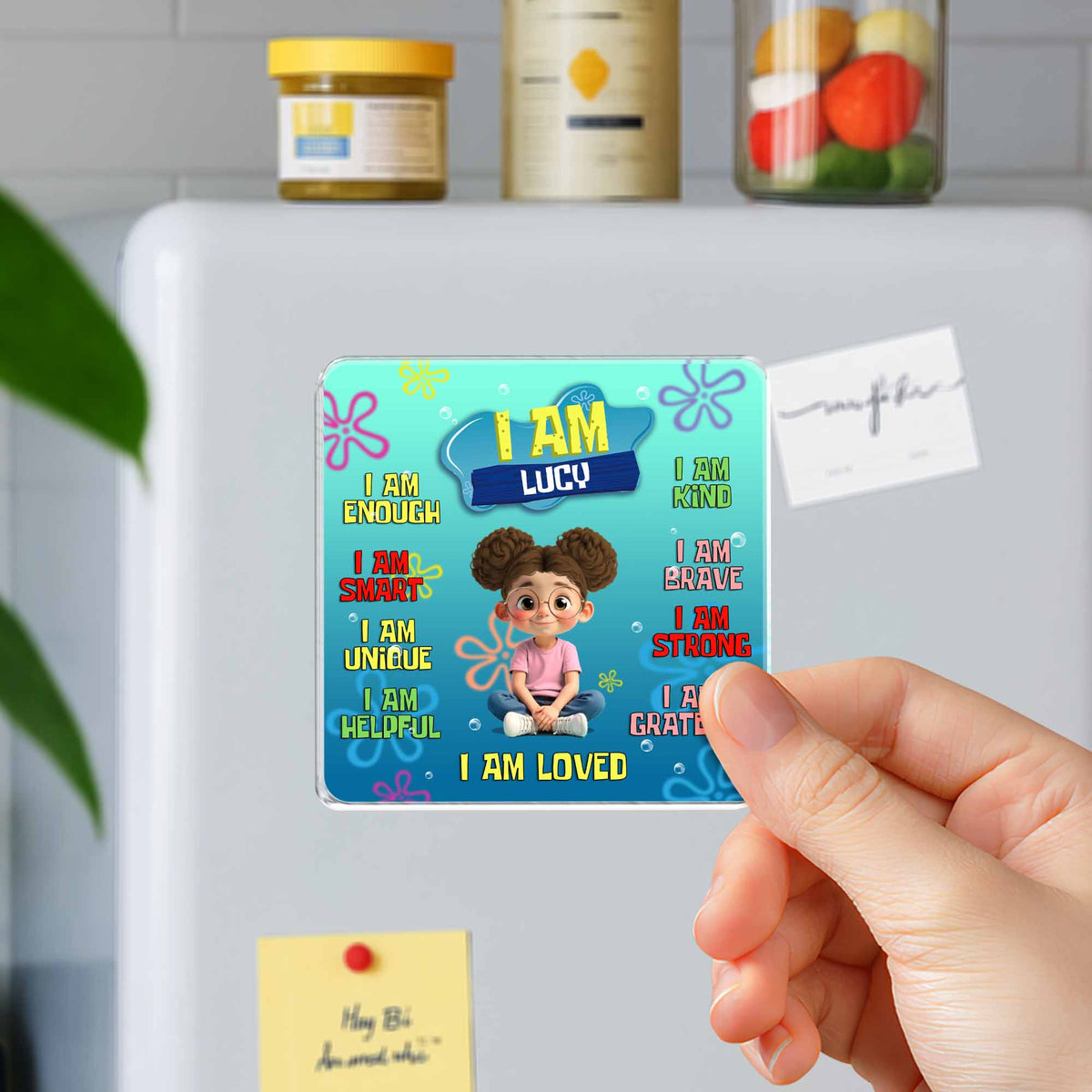 I Am Enough, Smart, Unique, Positive Affirmation Magnet