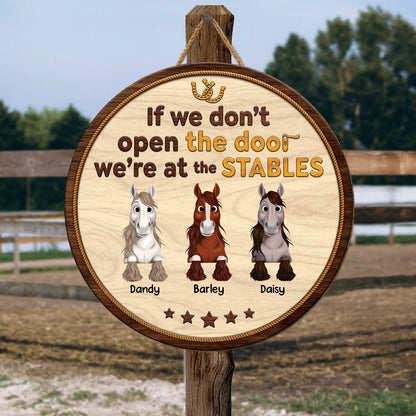 Custom Horse Stable Sign personalization view for Mom