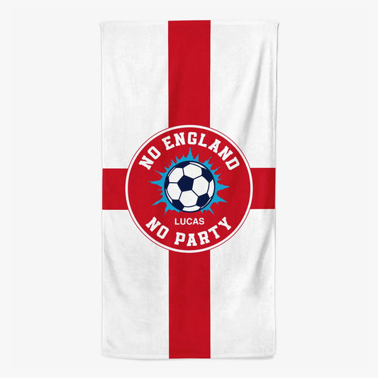 Custom England Soccer Beach Towel for Yourself with personalized design details for meaningful gifting
