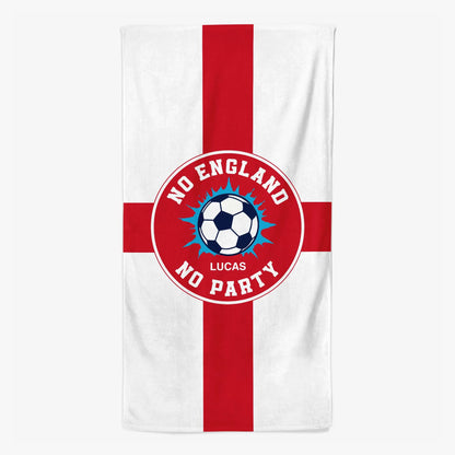 Custom England Soccer Beach Towel for Yourself with personalized design details for meaningful gifting
