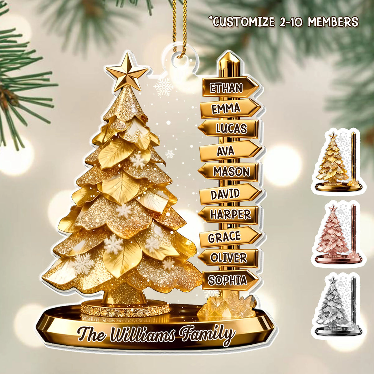 The [Family Name] Family Christmas Tree Ornament