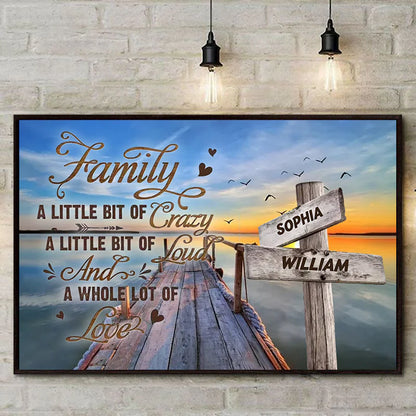 Custom Family Sign personalization view for Family