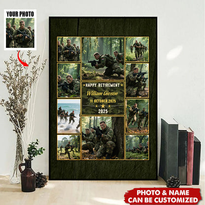 Military Retirement Gift For Dad for Dad with personalized design details for meaningful gifting