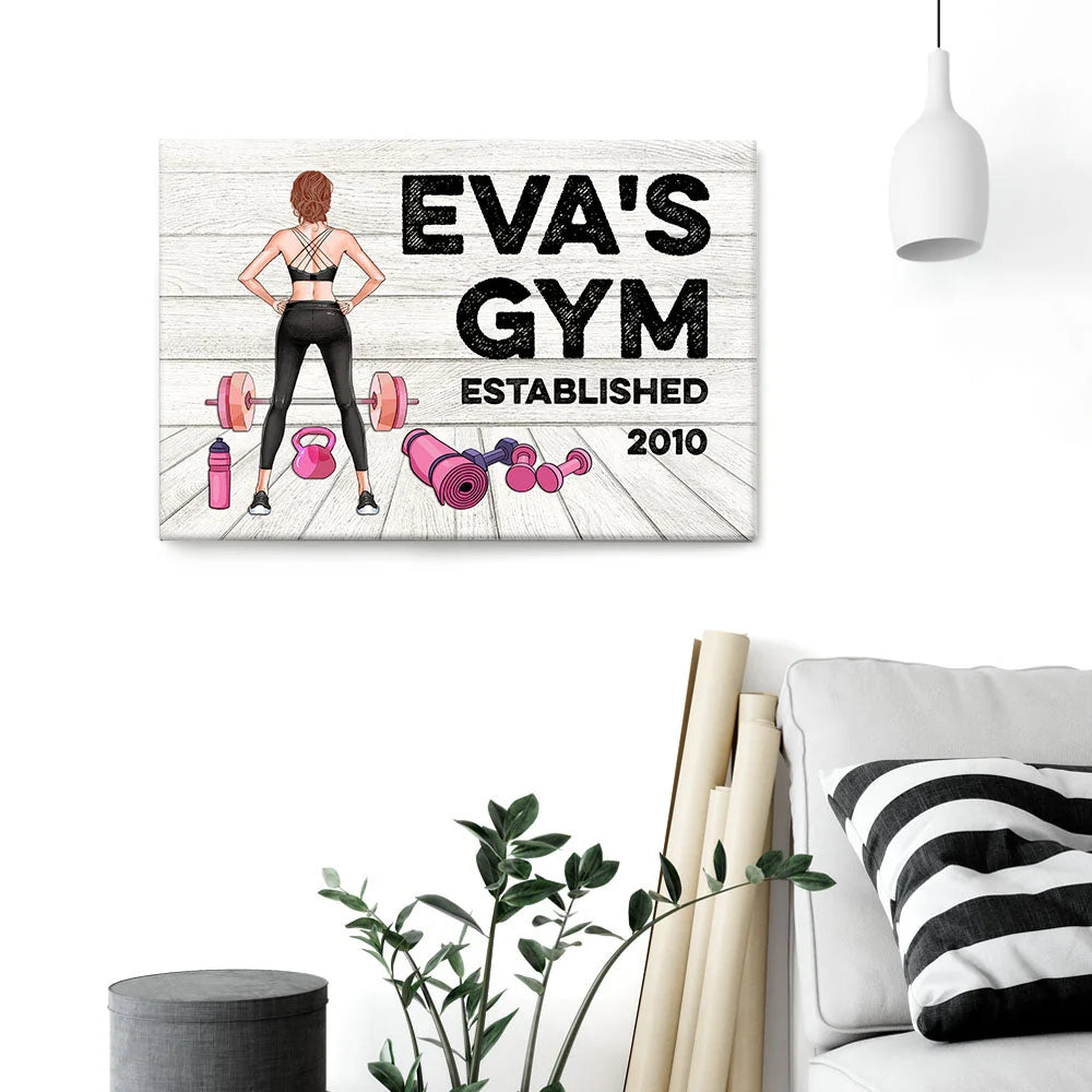 Gym Room Sign, Fitness Custom Poster/Canvas, Gift For Fitness Lovers-PRINTS10