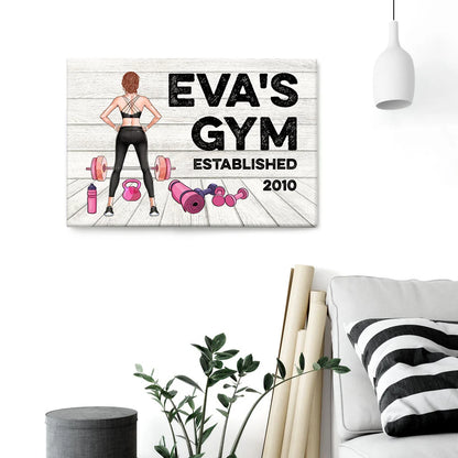 Gym Room Sign, Fitness Custom Poster/Canvas, Gift For Fitness Lovers-PRINTS10