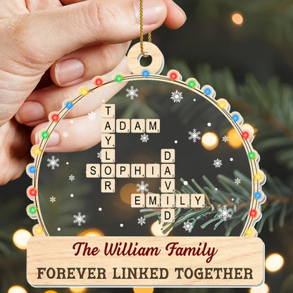 Forever Linked Together, Colorful Lights And Snowflakes