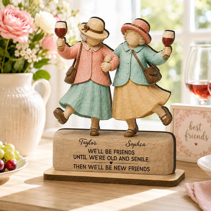 Plaque gift-ready design for Best Friends