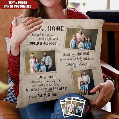 Custom Photo Pillow personalization view for Mom