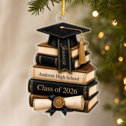 Personalized Graduation Acrylic Ornament - Custom Senior Keepsake Gift for Daughter & Son