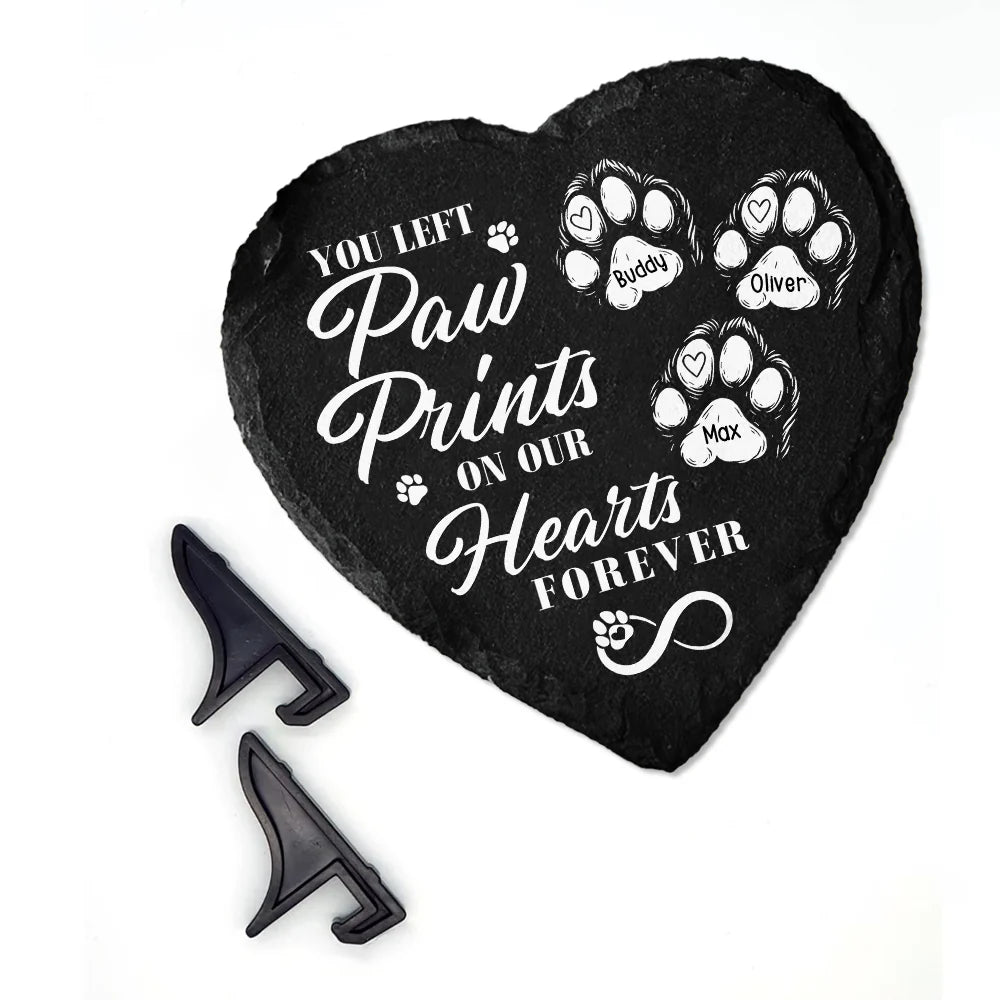 Plaque material and size view - Custom Pet Memorial Stone