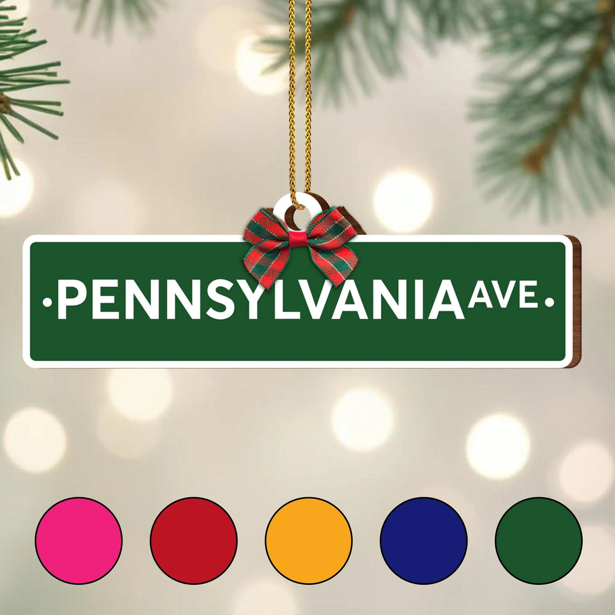 Celebrate Your Special Place With Pennsylvania Ave Ornament