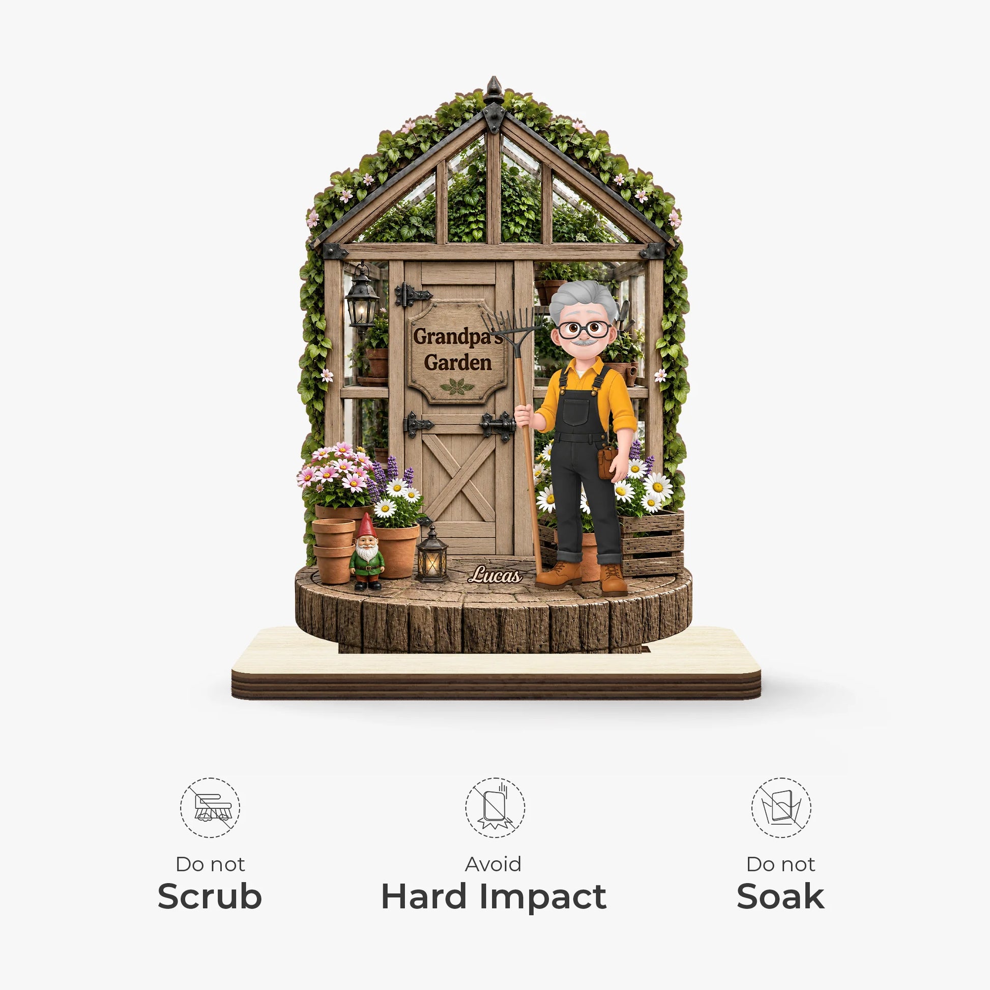 Plaque gift-ready design for Grandpa