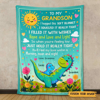 Blanket gift-ready design for Son/Grandson