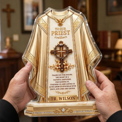 Personalized Priest Appreciation Plaque personalization view for Godmother / Godfather
