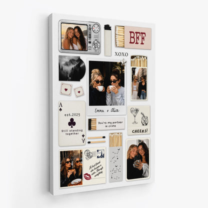 Personalized Best Friend Photo Canvas personalization view for Best Friends