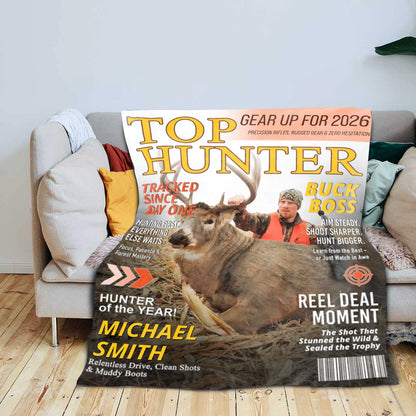 Personalized Hunting Blanket personalization view for Dad