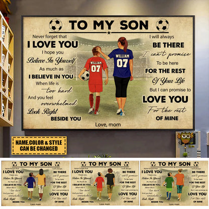 Personalized Soccer Gift For Son for Son/Grandson with personalized design details for meaningful gifting