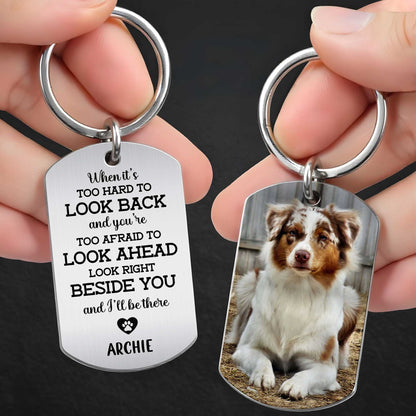 Personalized Pet Memorial Keychain personalization view for Dog Lovers