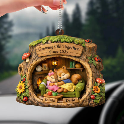 Wooden Ornament detail view for Couples