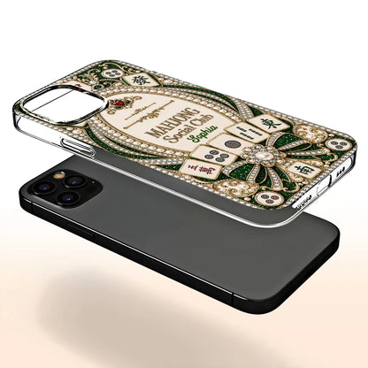 Personalized Mahjong Clear Phone Case for Mom with personalized design details for meaningful gifting image 6